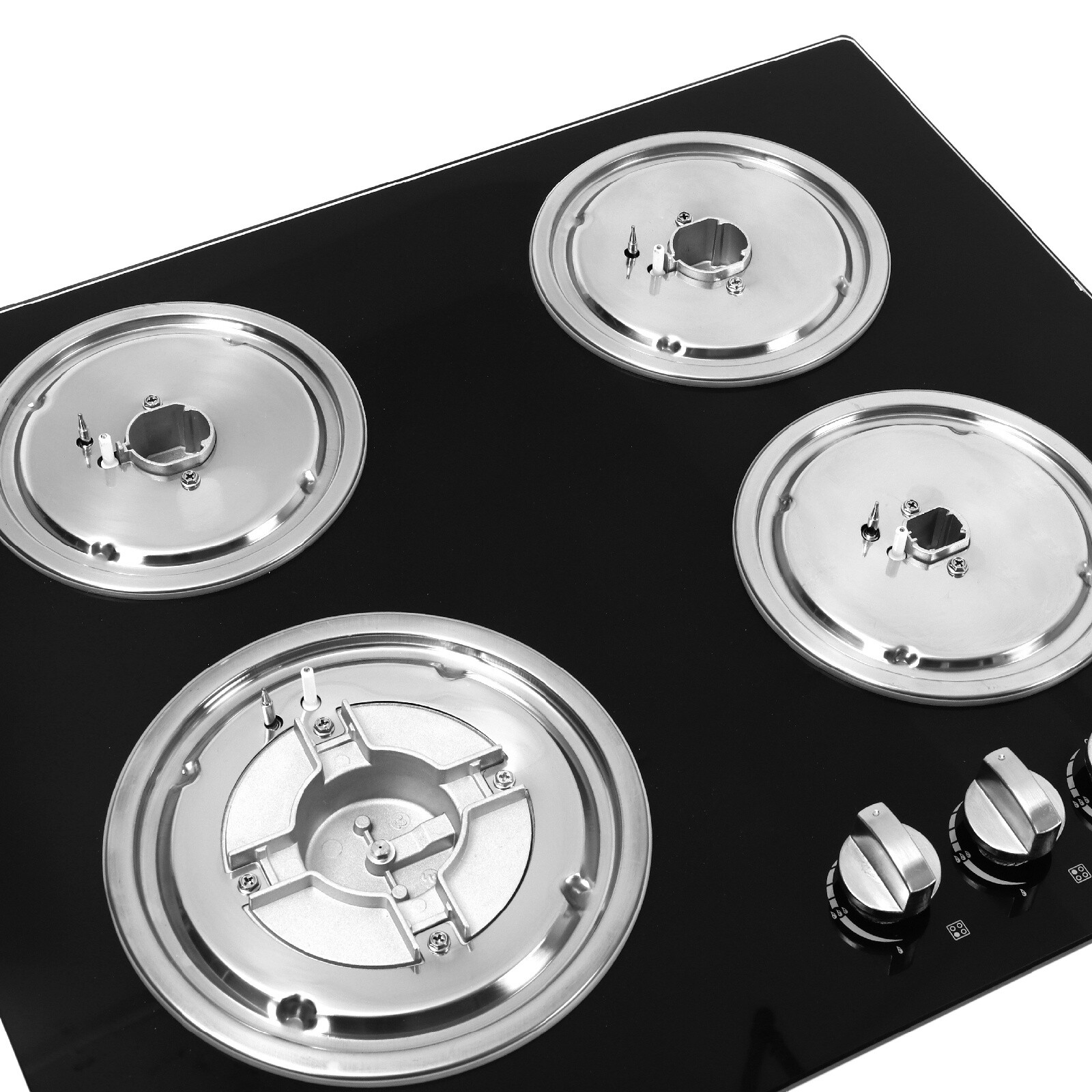 Tempered Glass BuiltIn Cooktop Stove LPG Gas Hob 4 Burner Caravan RV