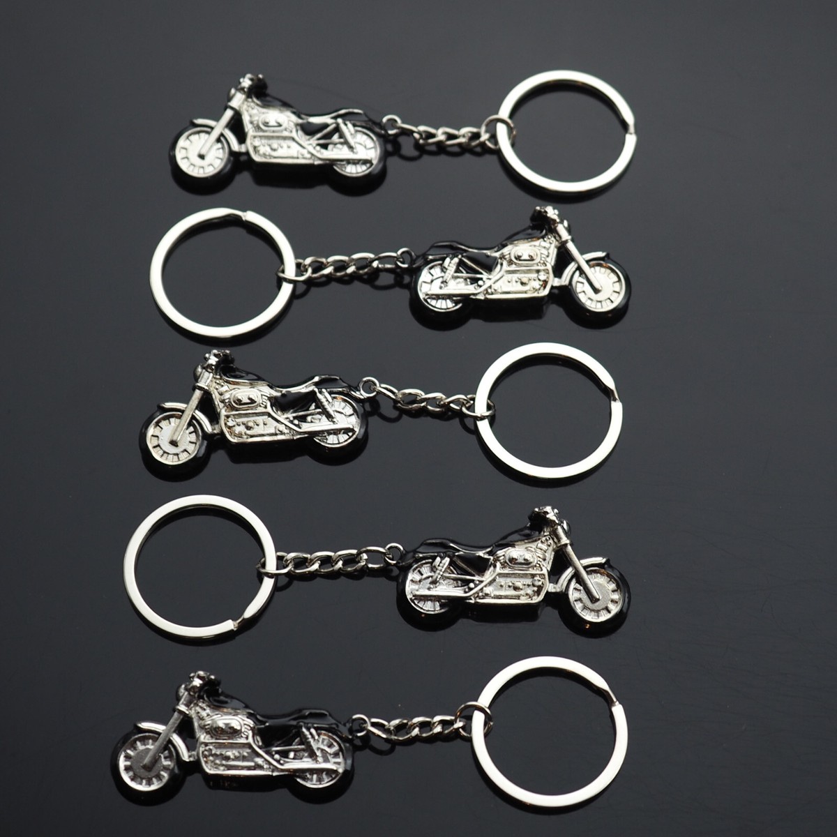 Punk Key Chain Motorcycle Keychain For Men - Silver Viking Biker Key ...