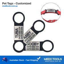 Pet Tags, Custom ID Tag, Dog, Cat, Tag, Engraving, Nameplate, Engraved, Premium
