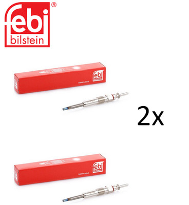 2x FEBI 24094 ENGINE GLOW PLUGS 0 250 402 002 2PCS FOR BMW E90; BMW E46; BMW E60