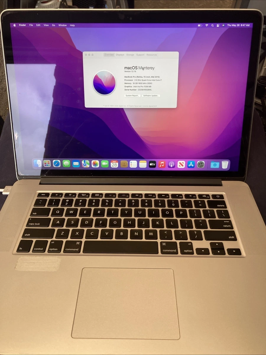 Macbook Pro 15 Core I7 for sale | eBay