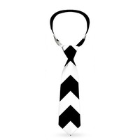 Necktie Standard - Chevron3 White/Black (Us Import) ACC NEU