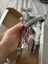 Swan Brassware- New Swan 1/2" High Neck Pillar Tap – Chrome Plated –Part S7490AA