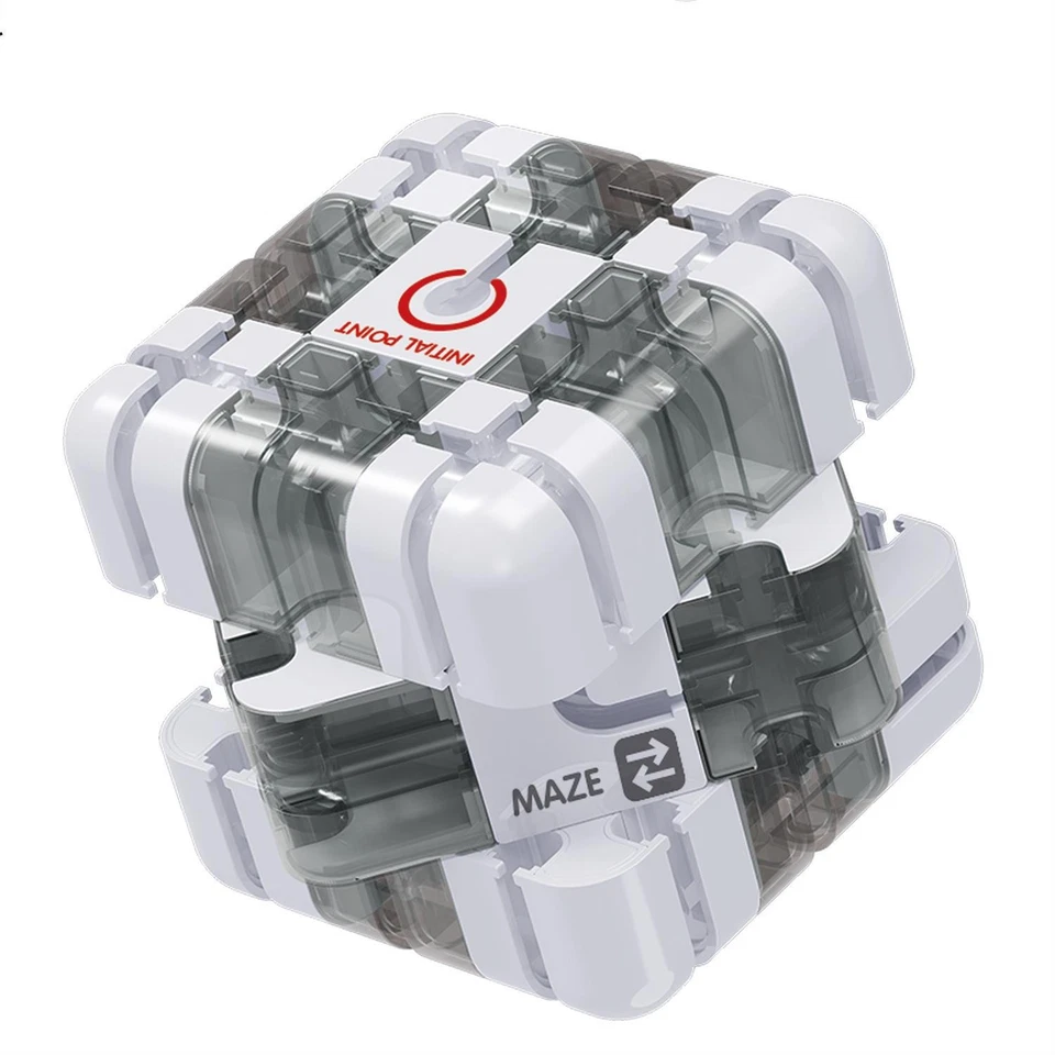 Cubo Mágico Laberinto 3D Transparente Puzzle Cubo de Velocidad Bola Rodante Cubos Laberinto Juguetes Foto 4 de 4
