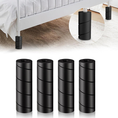 4 Pack Bed Frame Toe Protectors   Cushioned Corner Guards for Bed Frame Legs,...
