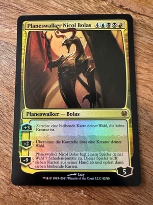 Nicol Bolas, Planeswalker - FOIL - Duel Decks: Ajani vs. Nicol Bolas -EX-DE- MTG