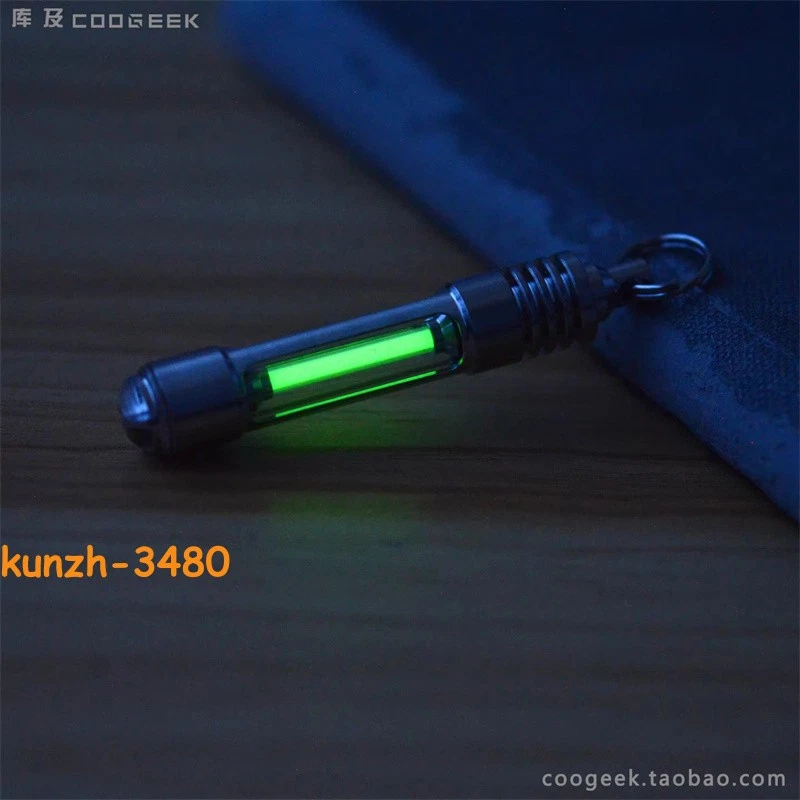 STOCK 1 peça tubo luminoso noturno de vidro 25 anos tubo de lâmpada com gabinete de titânio - Imagem 4 de 4