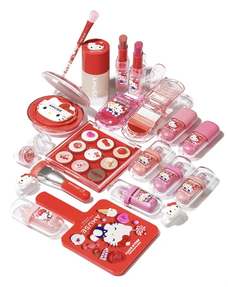 AMUSE Hello Kitty 50th Lip & Cheek Phone 01 Apple Soda / 02 Pink Soda K-Beauty
