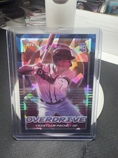 2021 Panini Chronicles Overdrive Blue Ice Prizm 11/25 Cristian Pache #11 18z2