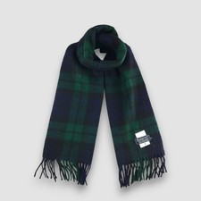 Vintage Burberry Cashmere Scarf Classic Nova Check Winter Warmer Neck Scarves