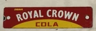 VINTAGE OLD DRINK ROYAL CROWN COLA CRATE CASE BOX TAG PORCELAIN POP SIGN
