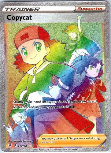 Copycat (Secret) 222/203 SWSH07: Evolving Skies Holo NM