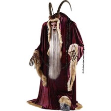  7 Ft 3 In Krampus Animatronic, Multicolor