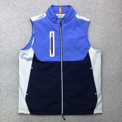 Peter Millar Vest Men's Medium Blue Crown Sport Hyperlight Fuse Hybrid Golf