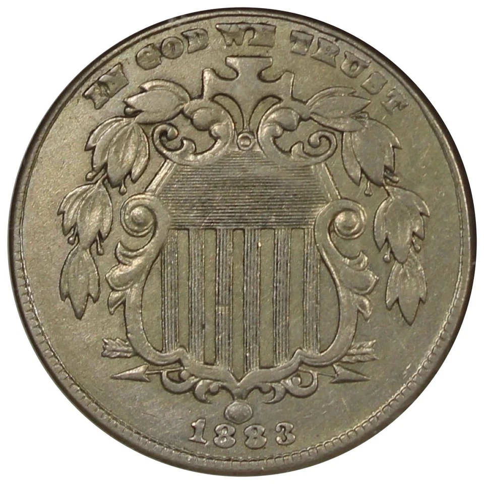 1883 Shield Nickel ANACS XF45 Soapbox Holder Circulated 5C - Image 2 of 4