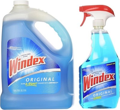 Windex Original Glass Cleaner, 1 spray bottle + 128 fl. 128 Fl Oz (Pack of 1) 