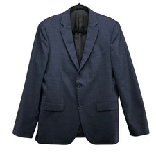 Theory Blazer Mens 40R Navy Blue Rodolf CF Meitour Wool Blend Jacket Business