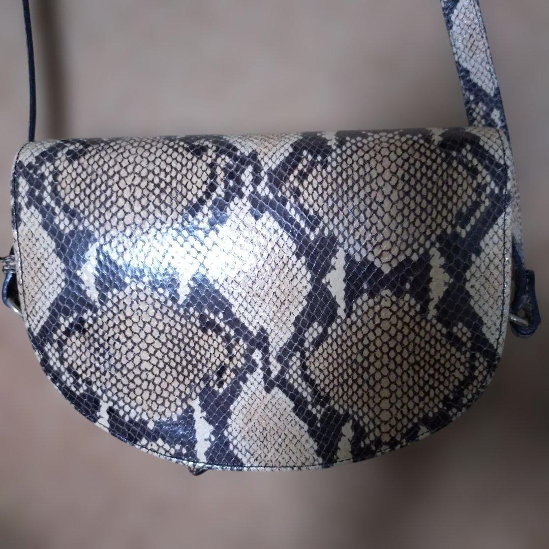A.P.C. Python Snake Leather Half Moon Shoulder Ba… - image 13