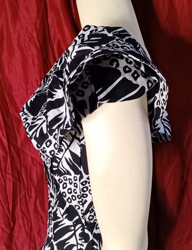 Vintage Britland Black And White Dress Womens Size 7/8. U. S. A. D2031 - Picture 10 of 19