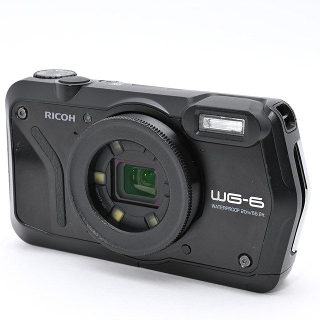 Ricoh WG-6 Waterproof Digital Camera 20.0MP 5x Zoom Black With