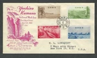 Japan 1949 to N. Y. First Day Cover w/Yoshino Kumano Nat'l Park Stamp x 1 #463
