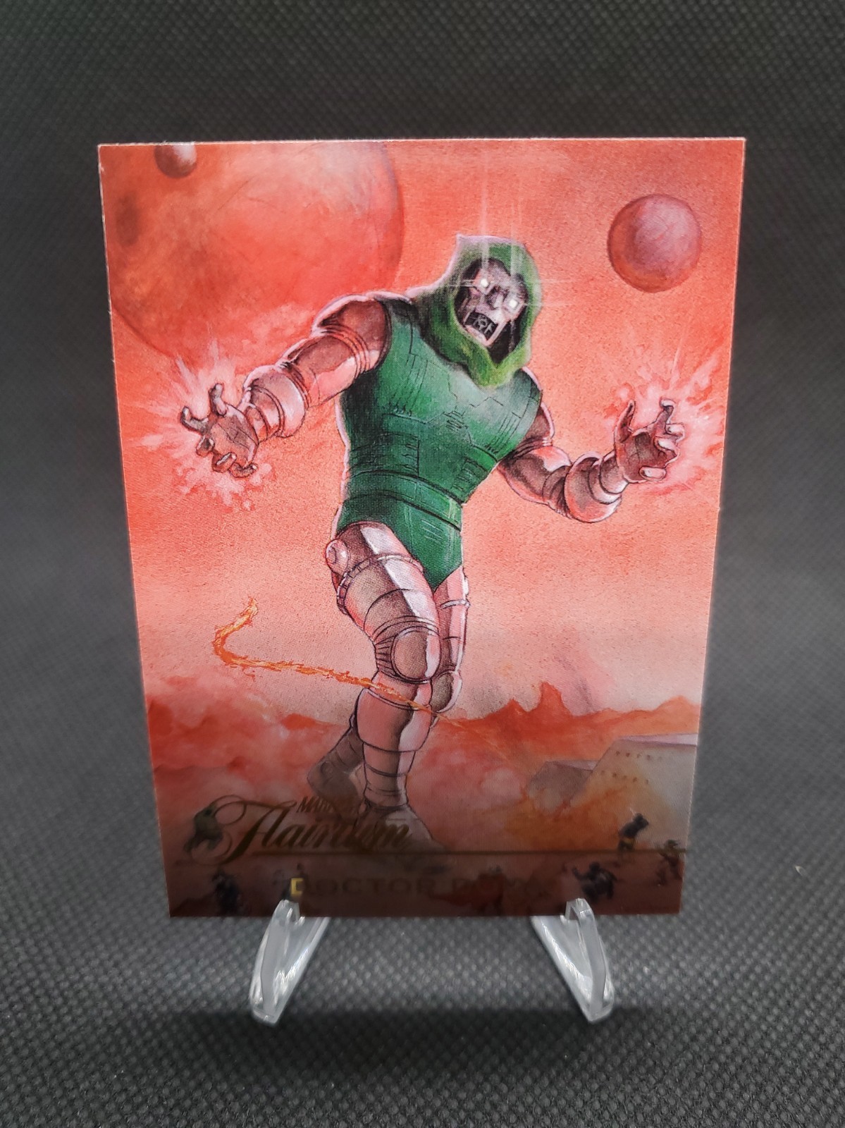 Doctor Doom #SF-25 Marvel 2023 Flair Splintered Facade trading card — raw and PSA graded price guide