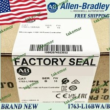 New Sealed AB 1763-L16BWA/B MicroLogix 1100 16 Point Controller 1763-L16BWA serB