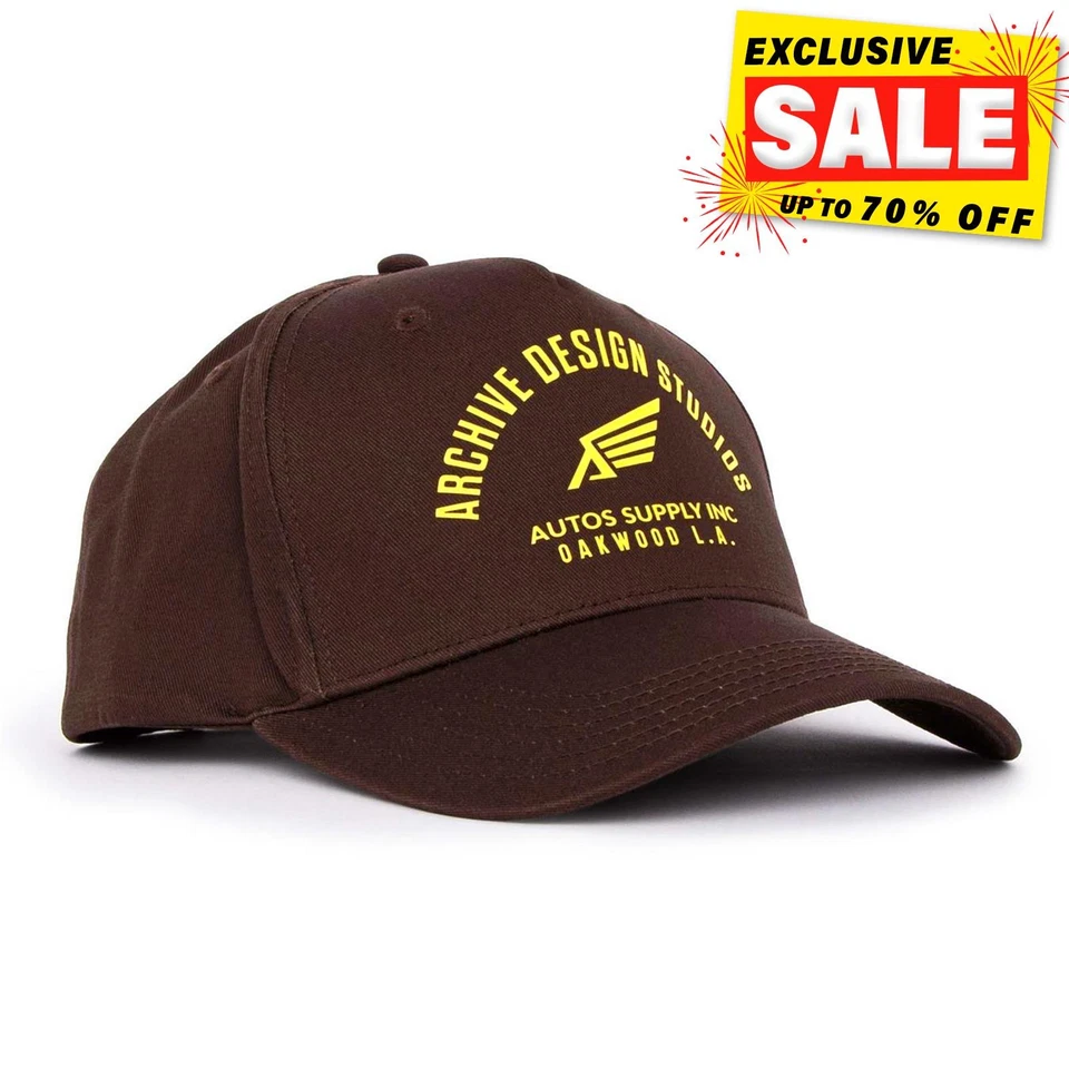 Archive Design Studio Oakwood Cap Casual Everyday Summer Hat Accessory Brown