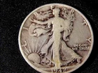 1942 s  LIBERTY WALKING SILVER HALF DOLLAR - NICE DETAILS - 90% SILVER- A77