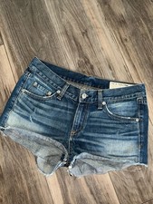 Rag Bone/JEAN Distressed Cutoff Denim Shorts Size 24