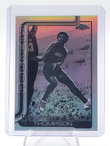 AMEN THOMPSON 2025-26 TOPPS CHROME UPDATE NEGATIVE REFRACTOR #44 ROCKETS B Q7829