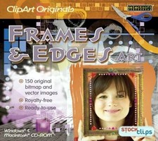 ClipArt Originals Frames Edges Art 100 Royalty Free Images PC Windows Sealed