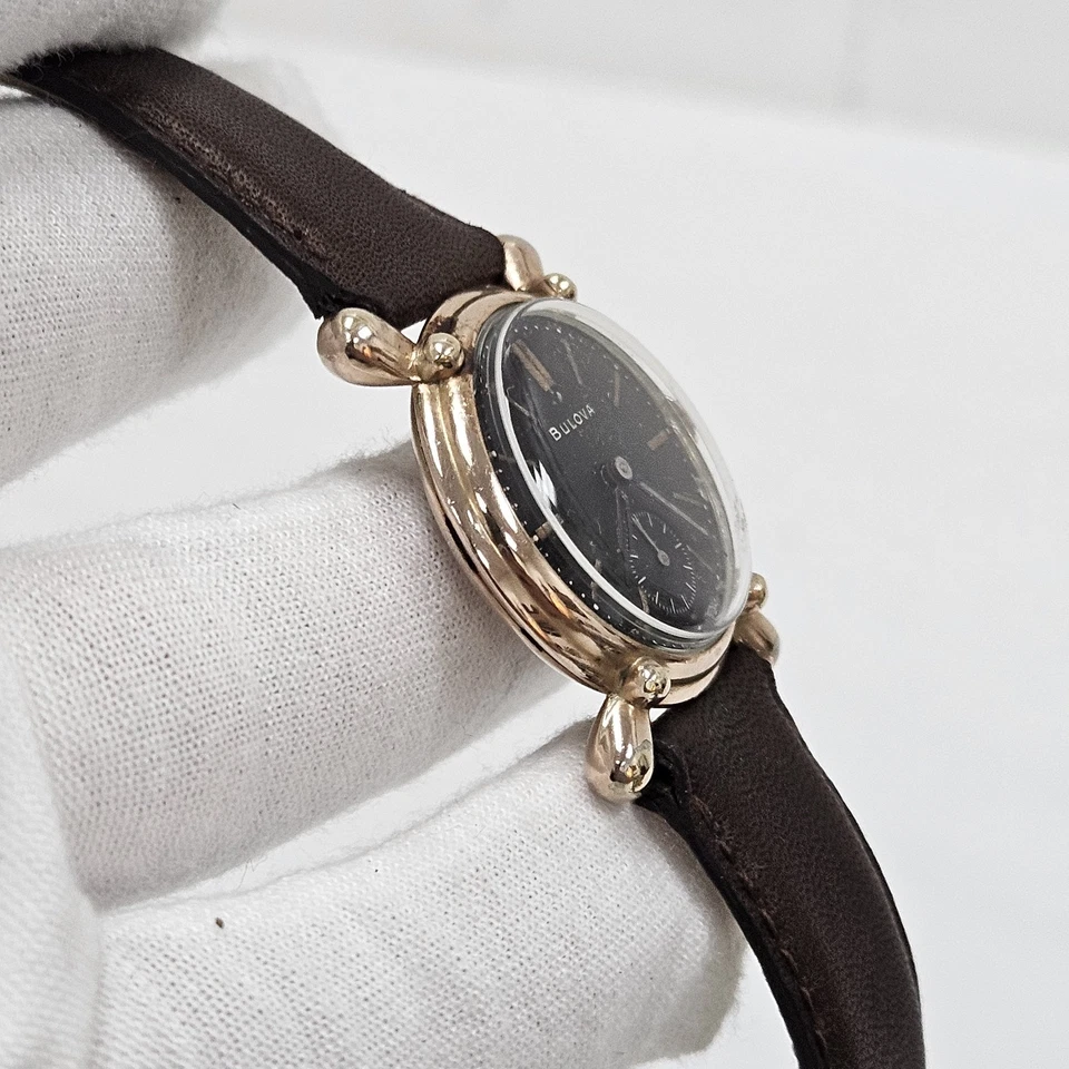 Reloj Hombre Bulova Commodore Ship Wheel De Colección Raro Mecánico Lleno de Oro 14k  Foto 4 de 4