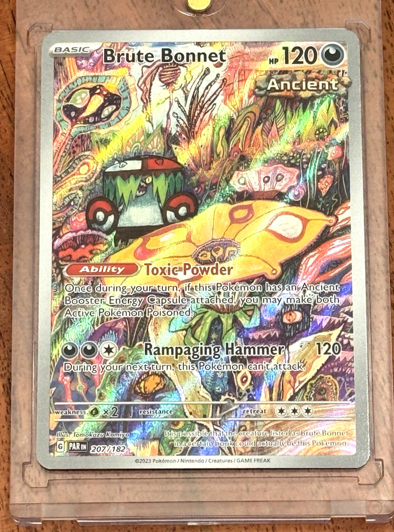 Pokemon Brute Bonnet 207/182 SV04: Paradox Rift Holo Full Art