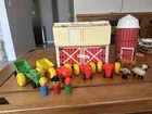 Vintage Fisher-Price Little People Farm Set #915 – Classic Barn w/ Silo & Acc.