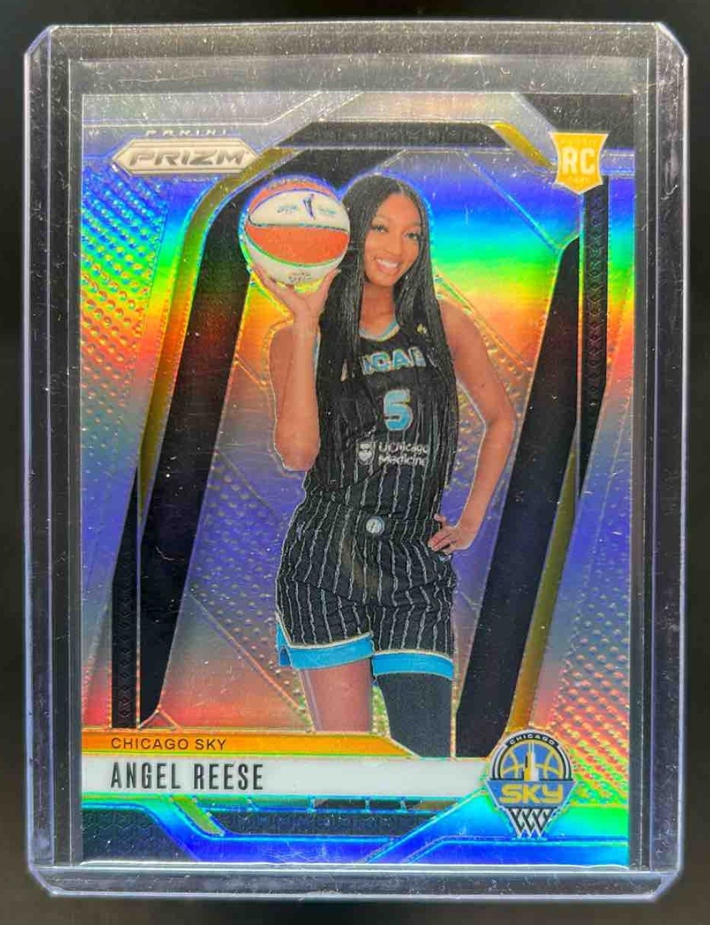 2024 Panini WNBA Prizm Angel Reese RC Silver Rookie #147 Sky