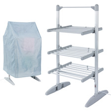 Glamhaus EcoDry Electric Heated Airer with Cover 248W Low Energy Clothes Dryer