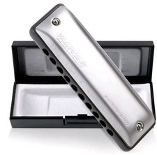 KONGSHENG Mars Harmonica,10 Hole Blues Harp Harmonica Diatonic Mouth Oragn G Key