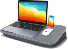 Lap Desk with Cushion, Fits up to 17 inch Laptop, Pillow Designed, Portable