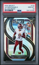 2024  SELECT #112 JAYDEN DANIELS SILVER PRIZM