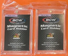 Lot of 2 - 180pt One Touch Magnetic Holders - BCW, FREE SHIPPING