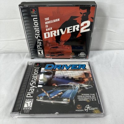 Driver & Driver 2 (Sony PlayStation) COMPLETE in Box Black Label