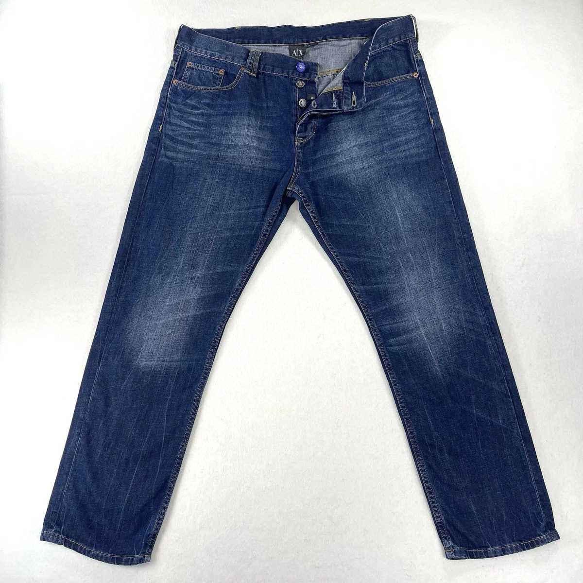 Armani Exchange Regular Size Mid (10-12 in) Rise Jeans for Men for