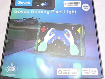 Govee Gaming Pixel Light, RGBIC LED Panel with Real-Time Info Display, 150+ Scen