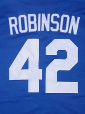 Brooklyn Dodgers 1955 Jackie Robinson #42 Baseball Jersey Twill X- Large NEW