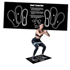 Squat Mat With Foot Position - Anti Slip Training Mat, Perfect for Leg and