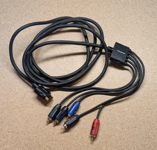 Monster Game Component AV Cable Gold Plated Tip for Sony PlayStation 2 3 PS2 PS3