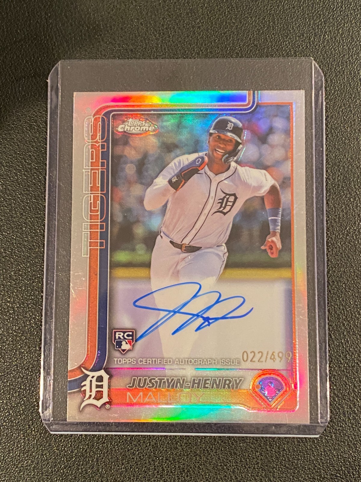2025 Topps Chrome - Rookie Autographs Justyn-Henry Malloy #RA-JM Refractor /499