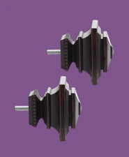 Square Oil-Rubbed Bronze Curtain Rod Finials Set Of 2 Home Decorators Collection