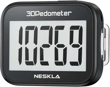 3D Pedometer for Walking, Simple Step Counter with Large Digital Display